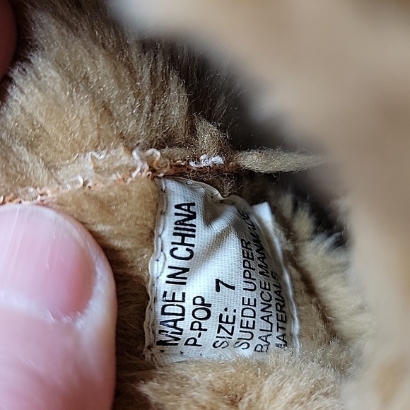 Steve‎ Madden P-Pop Boots Moccasins Suede Faux Fur Tie Pompoms Mid-Calf Brown 7 - Picture 11 of 12